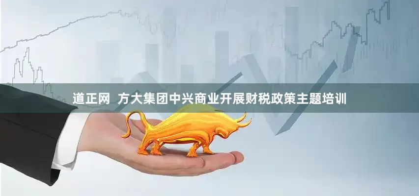 道正网  方大集团中兴商业开展财税政策主题培训